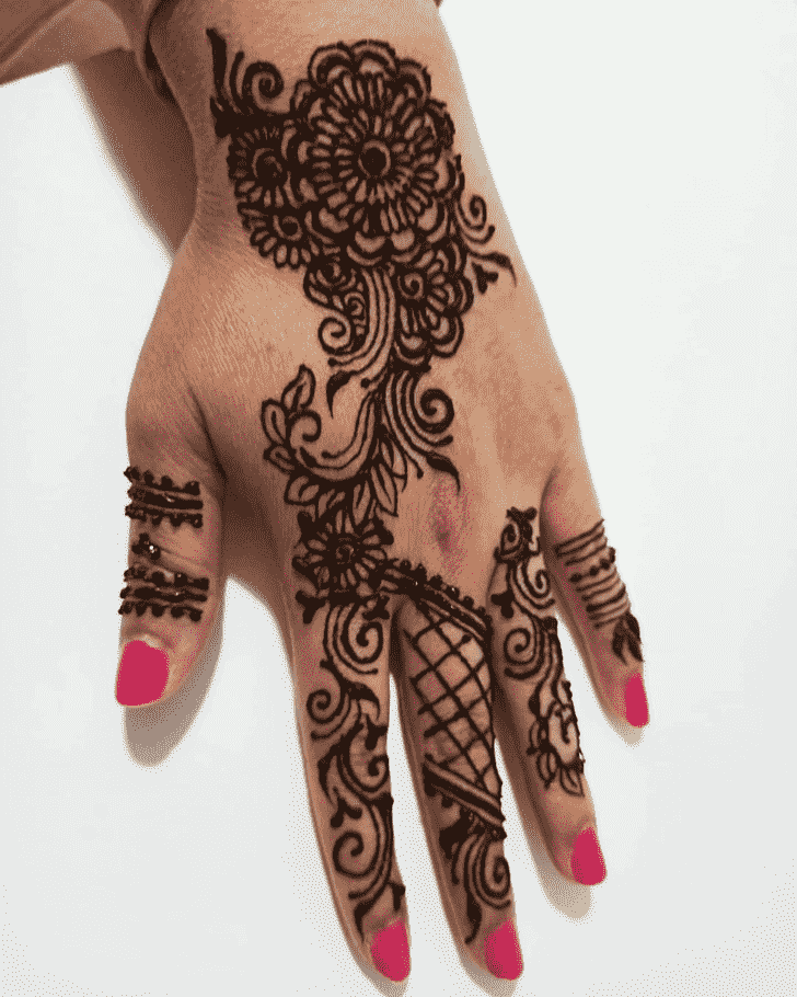 Resplendent Modern Henna Design