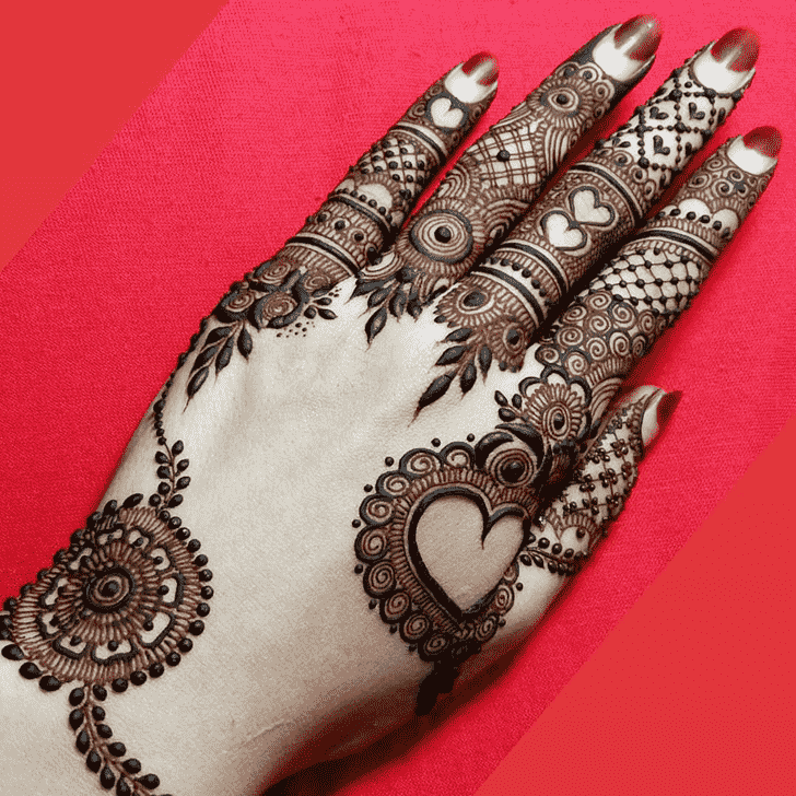 Delicate Mughlai Henna Design