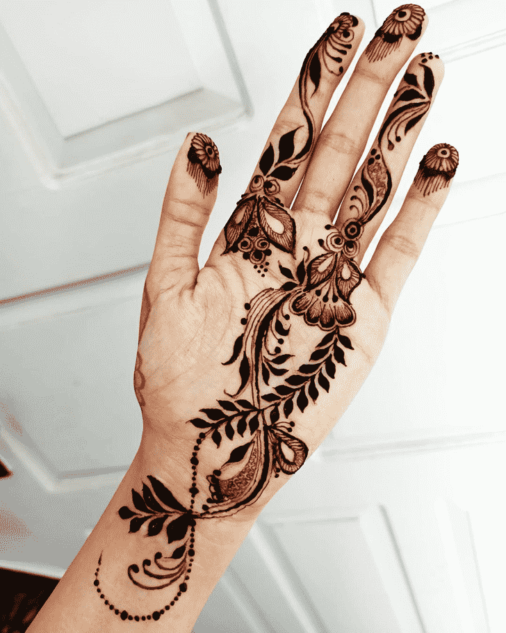 Fascinating Mughlai Henna Design