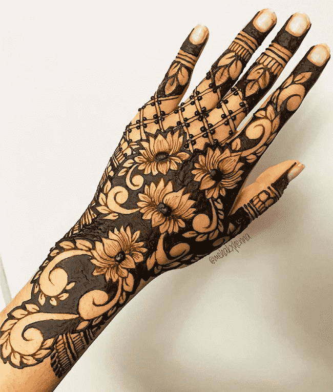 Beauteous Muktagacha Henna Design