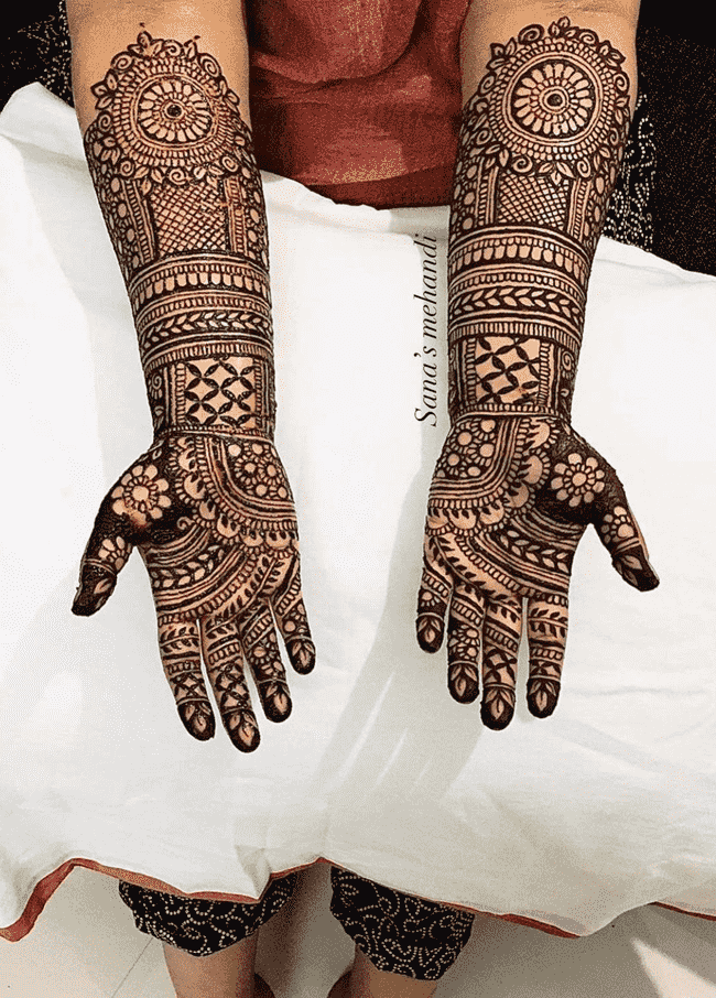Classy Muktagacha Henna Design