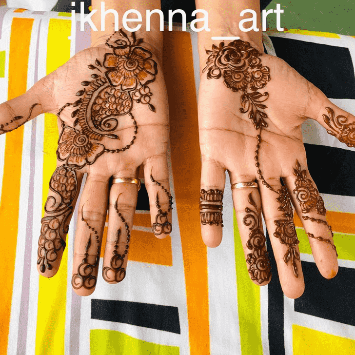 Classy Mysore Henna Design