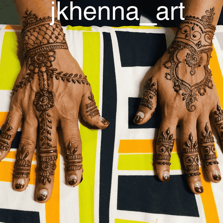 Elegant Mysore Henna Design