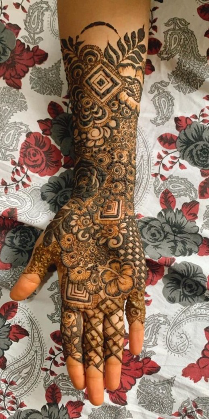 Arm Navratri Special Henna Design