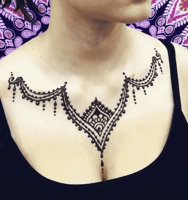 Arm Necklace Henna Design
