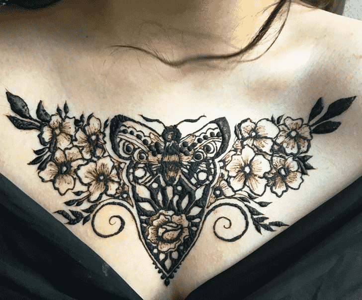 Fair Necklace Henna Design