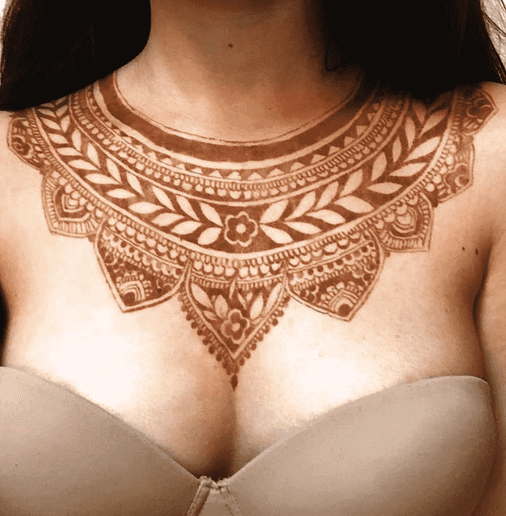 Fetching Necklace Henna Design