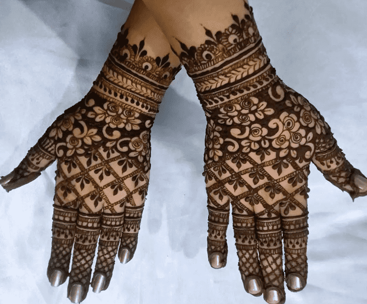 Alluring Net Henna Design
