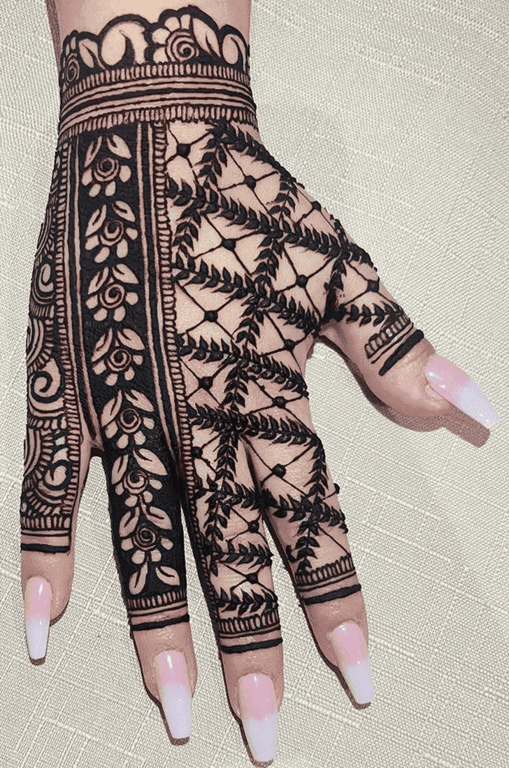 Classy Net Henna Design