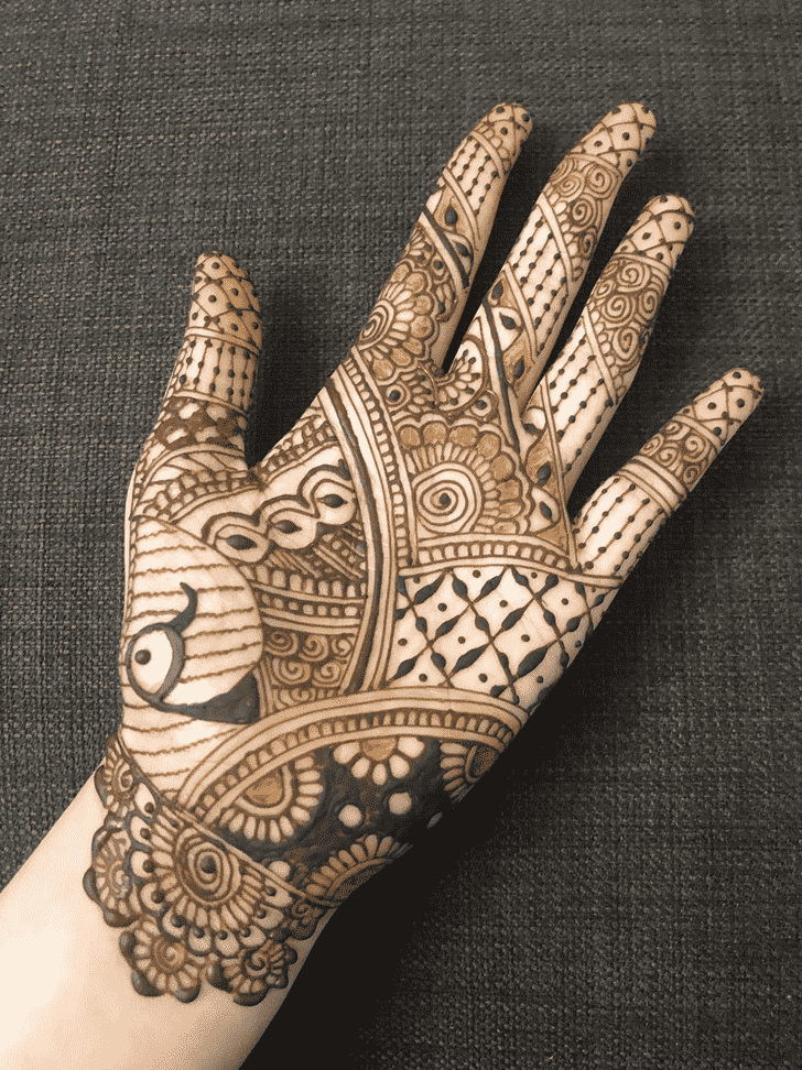 Mesmeric New Year Henna Design
