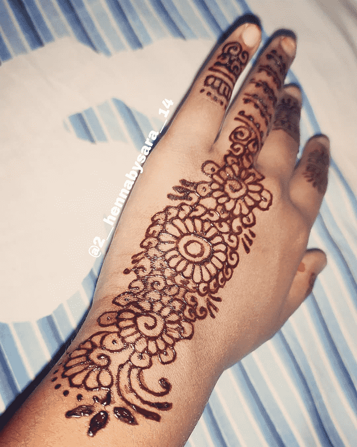 Radiant New Year Henna Design