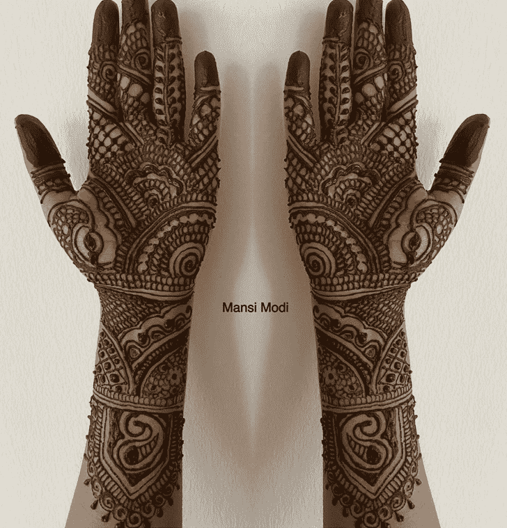 Refined New Year Henna Design
