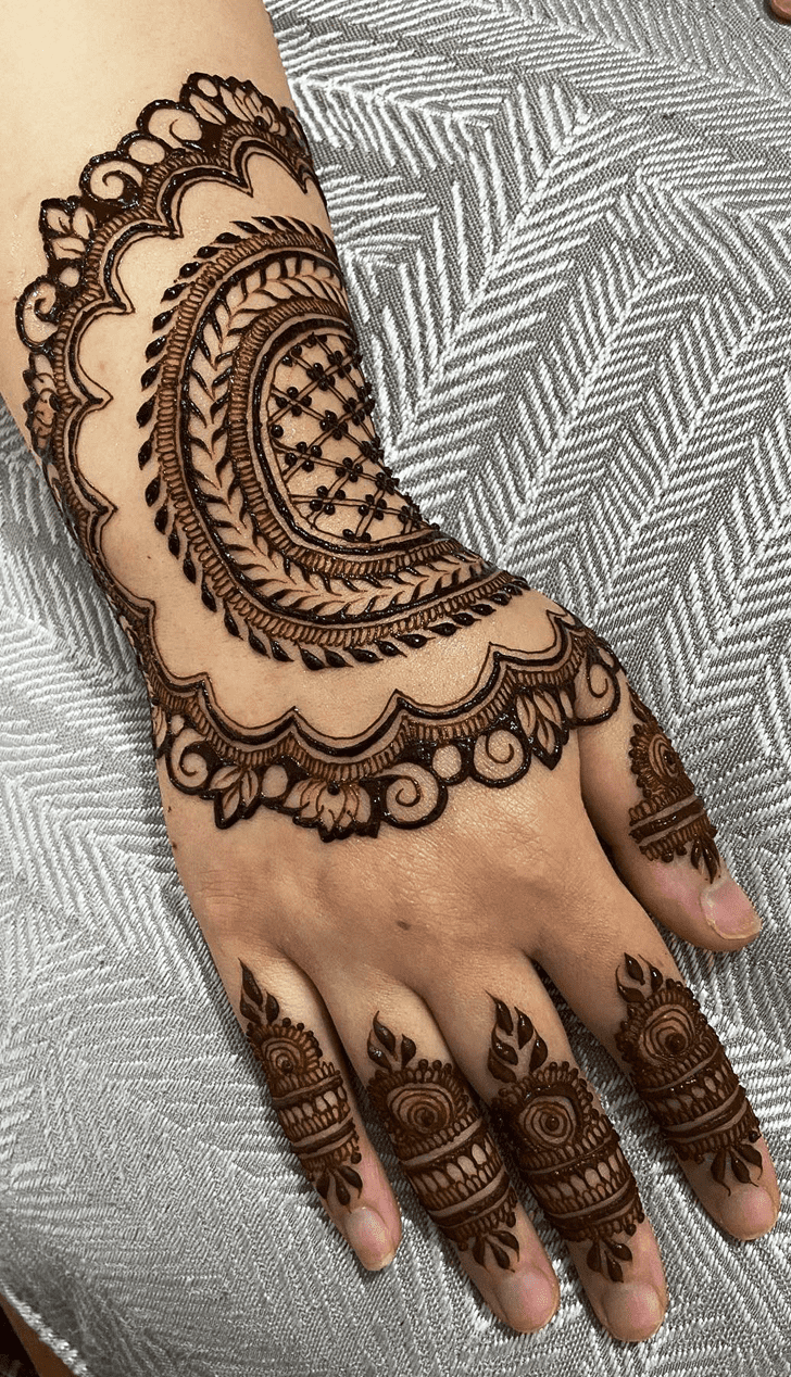 Graceful Oregon Henna Design