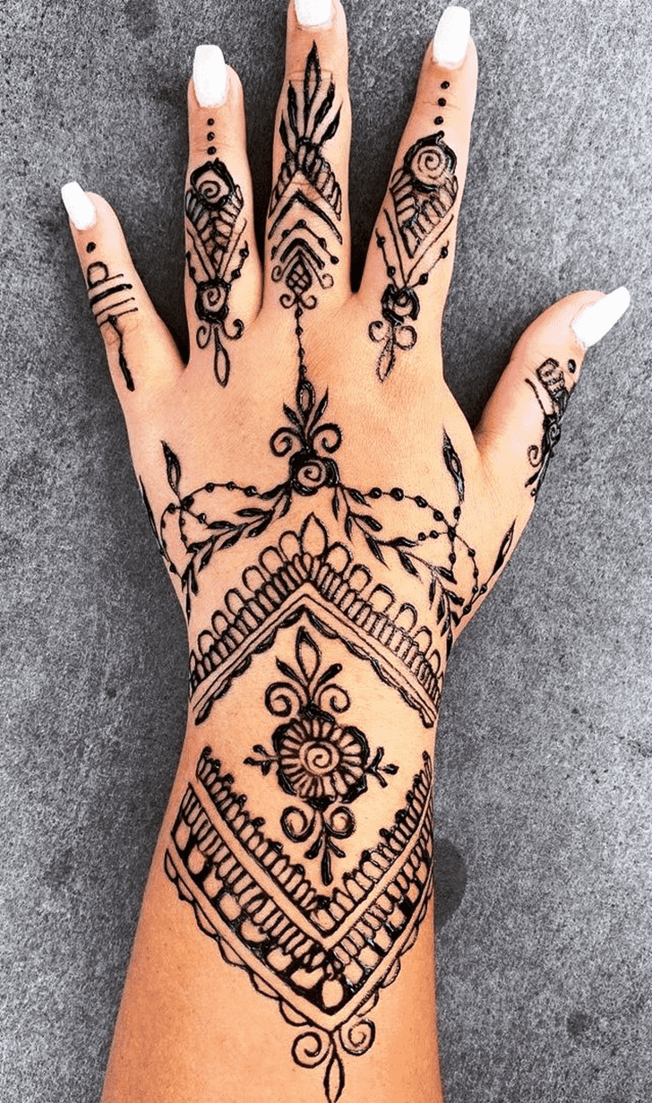 Pretty Orlando Henna Design
