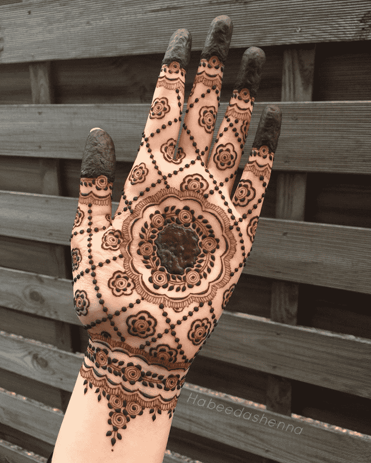 Adorable Palm Henna Design