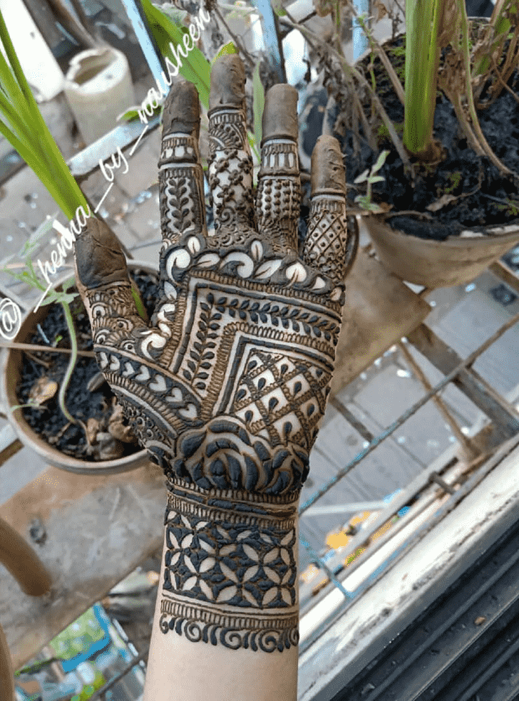 Bewitching Palm Henna Design