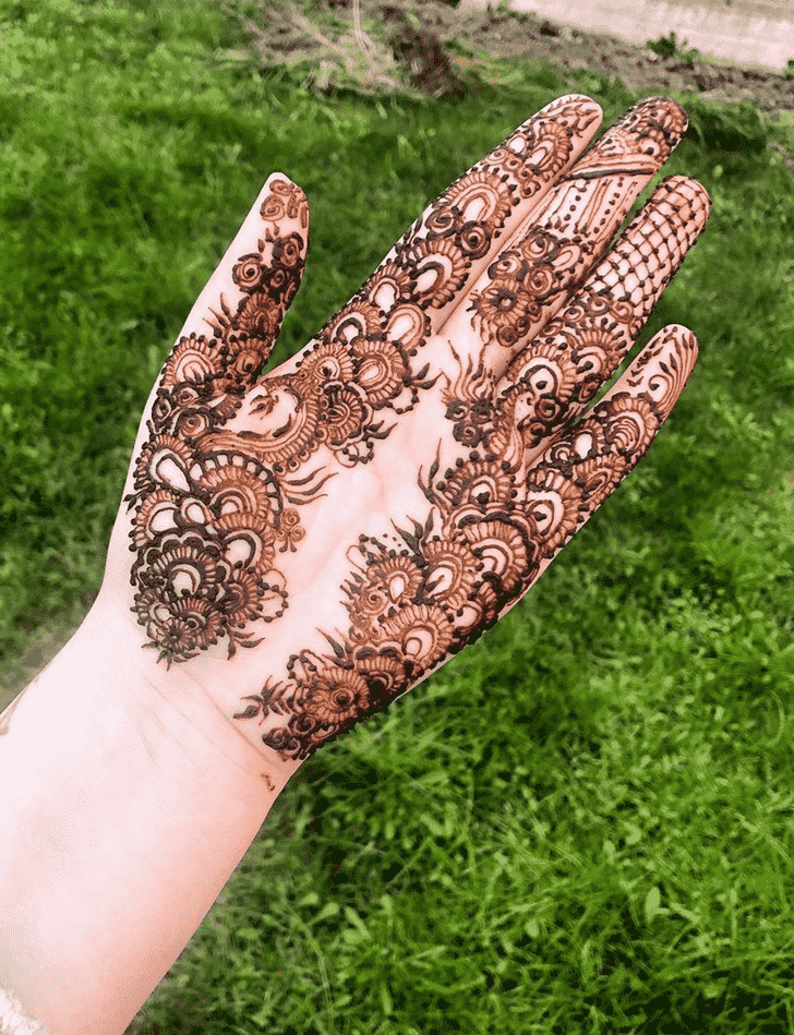 Cute Palm Henna Design