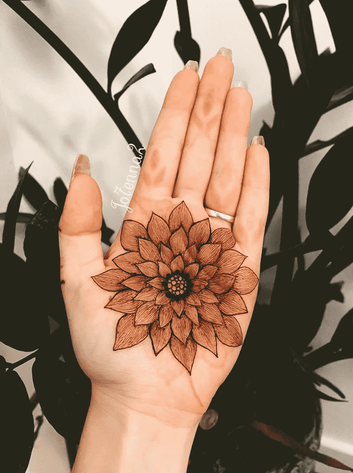 Dazzling Palm Henna Design