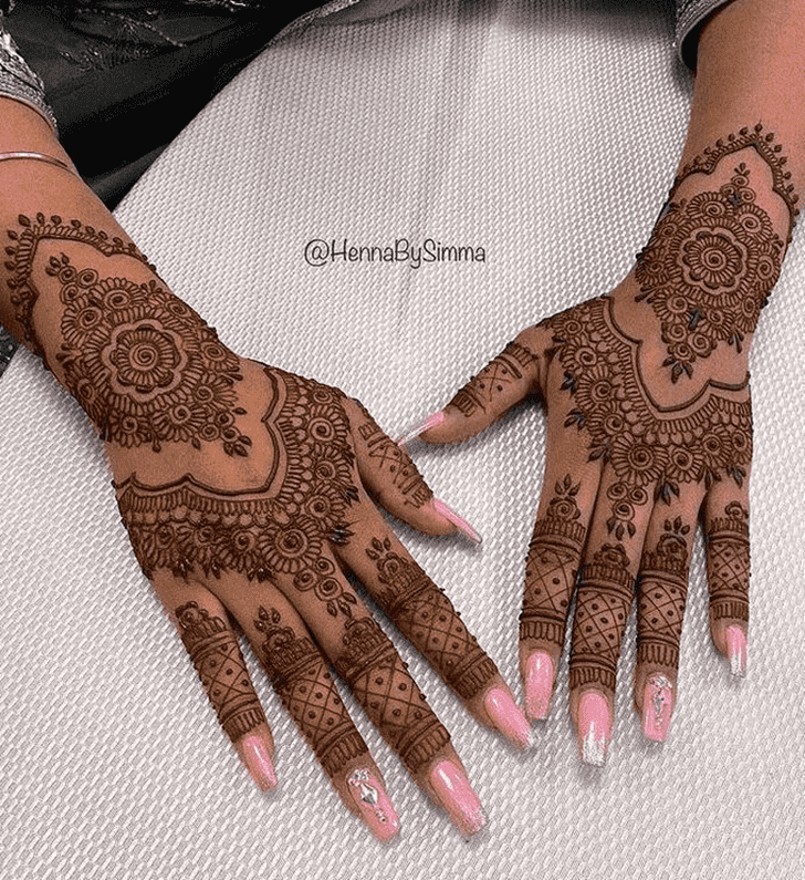 Appealing Panjabi Henna Design