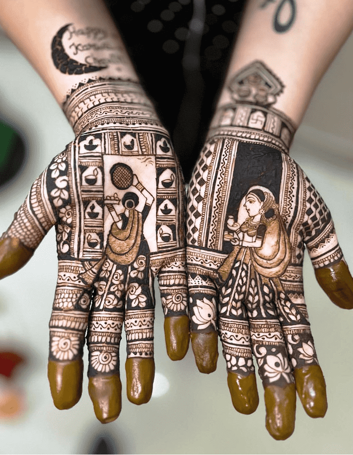 Charming Panjabi Henna Design