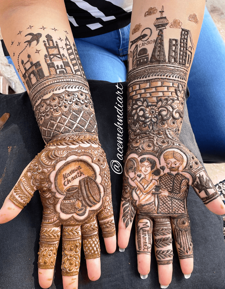 Fetching Panjabi Henna Design