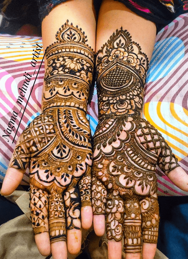 Ideal Panjabi Henna Design