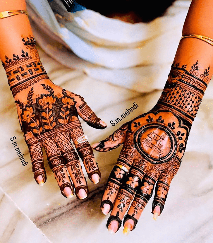 Slightly Panjabi Henna Design