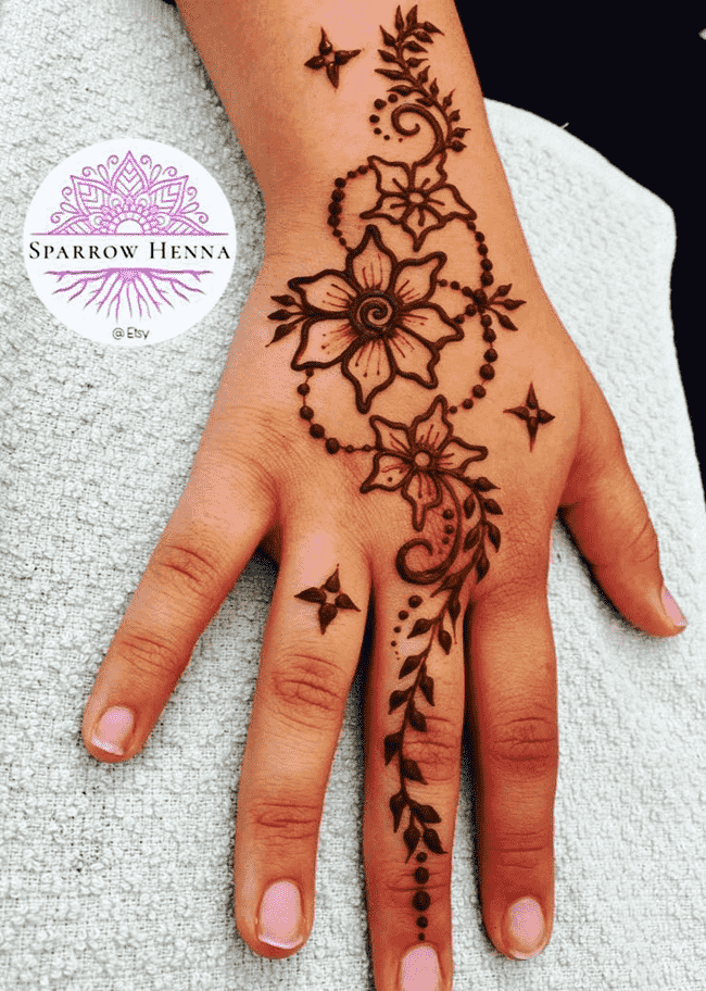 Comely Peshawar Henna Design