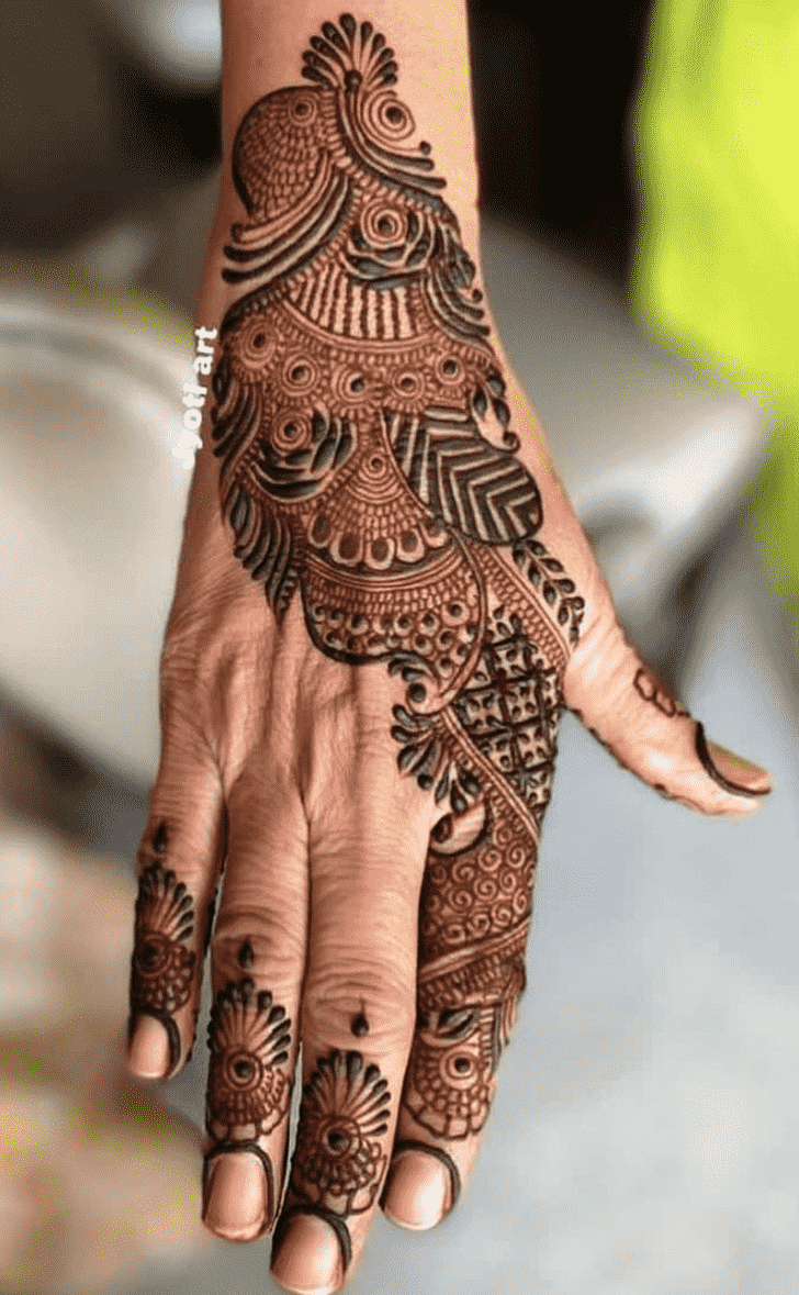 Awesome Phalguna Amavasya Henna Design