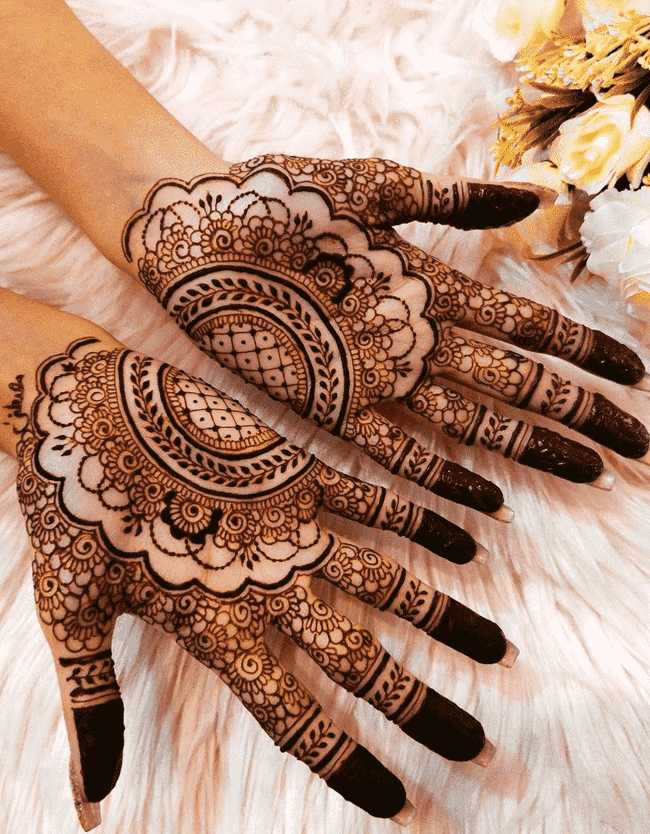 Angelic Pondicherry Henna Design