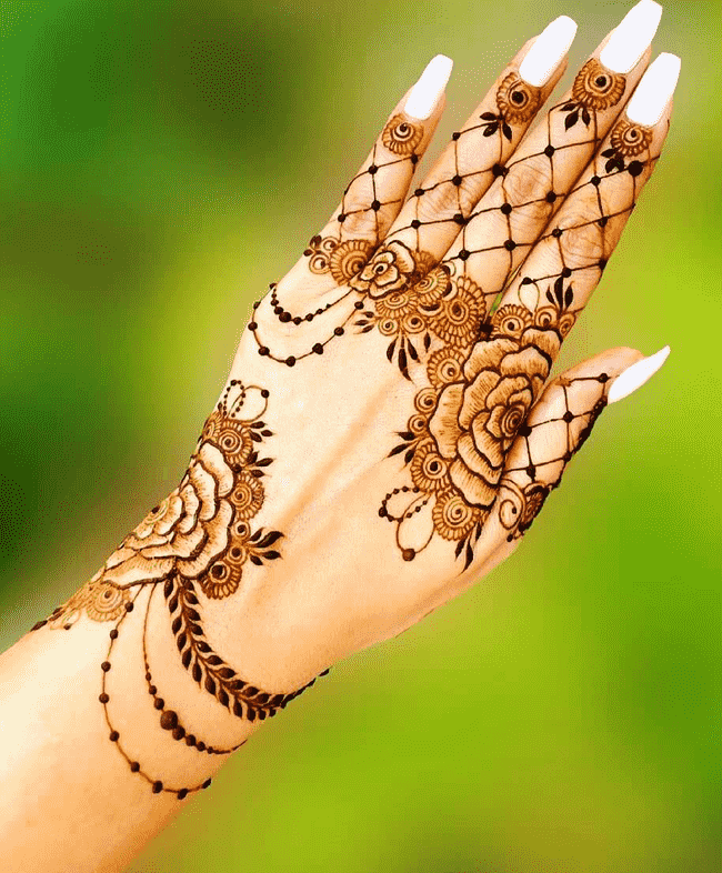 Arm Pondicherry Henna Design