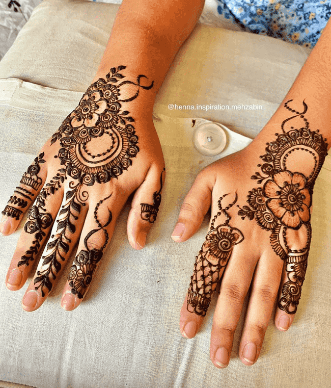 Exquisite Pondicherry Henna Design