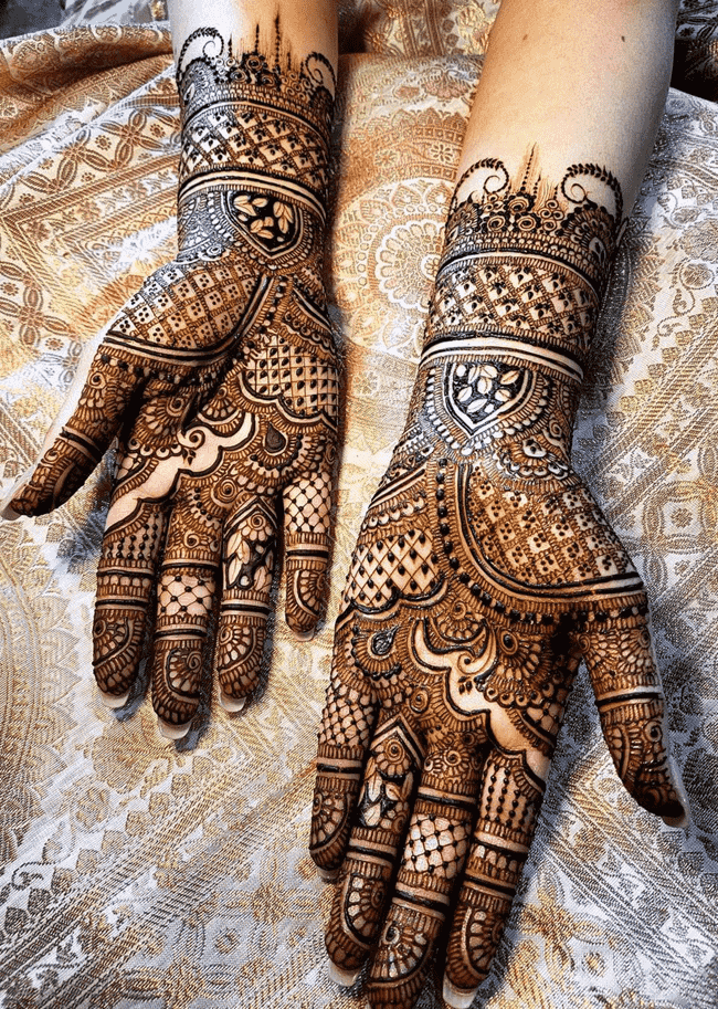 Slightly Pondicherry Henna Design
