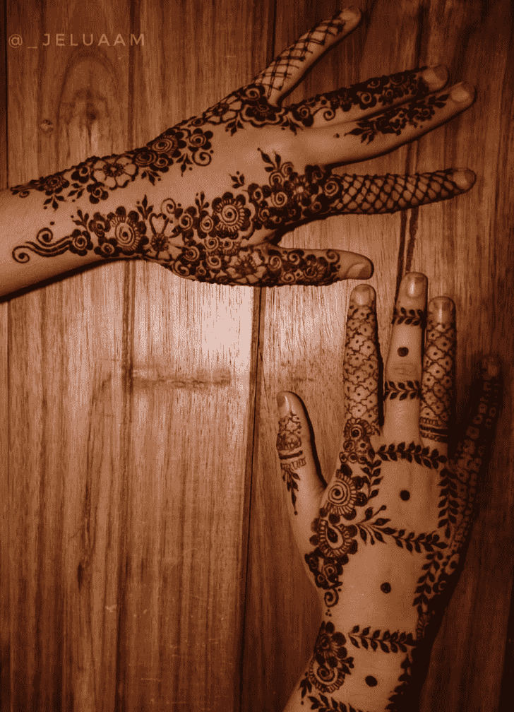 Alluring Pongal Henna Design