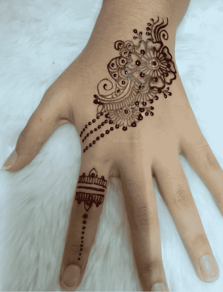 Beauteous Pongal Henna Design