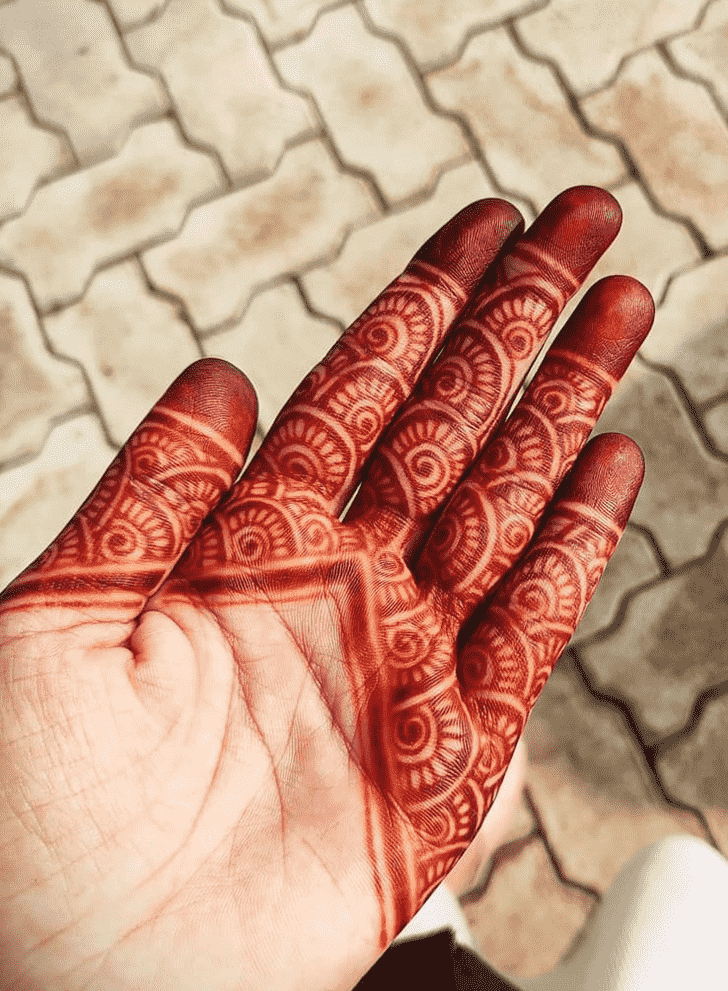 Charming Pongal Henna Design