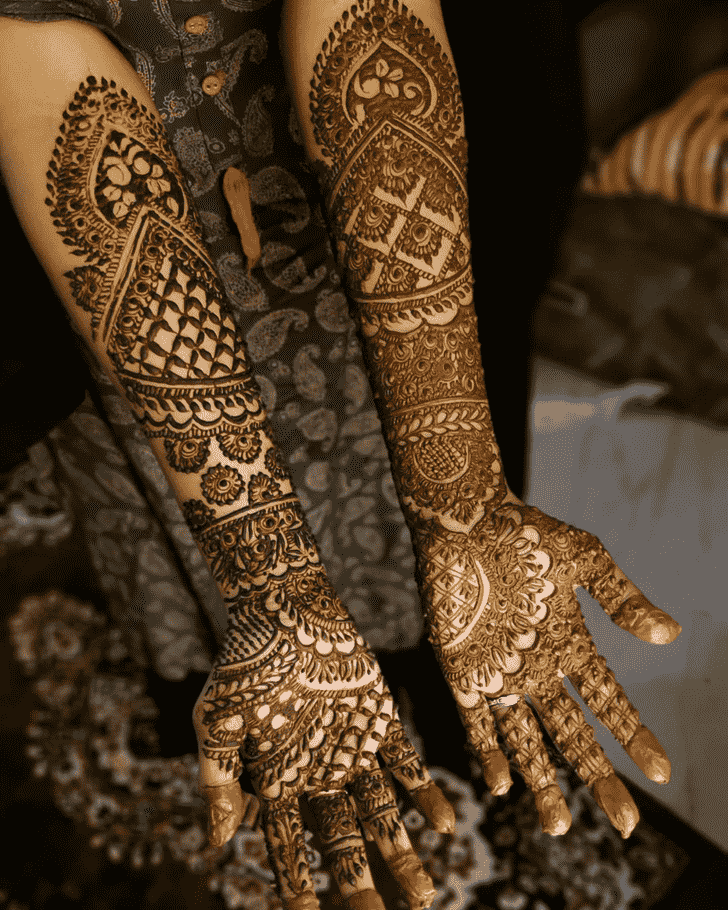 Enthralling Pongal Henna Design