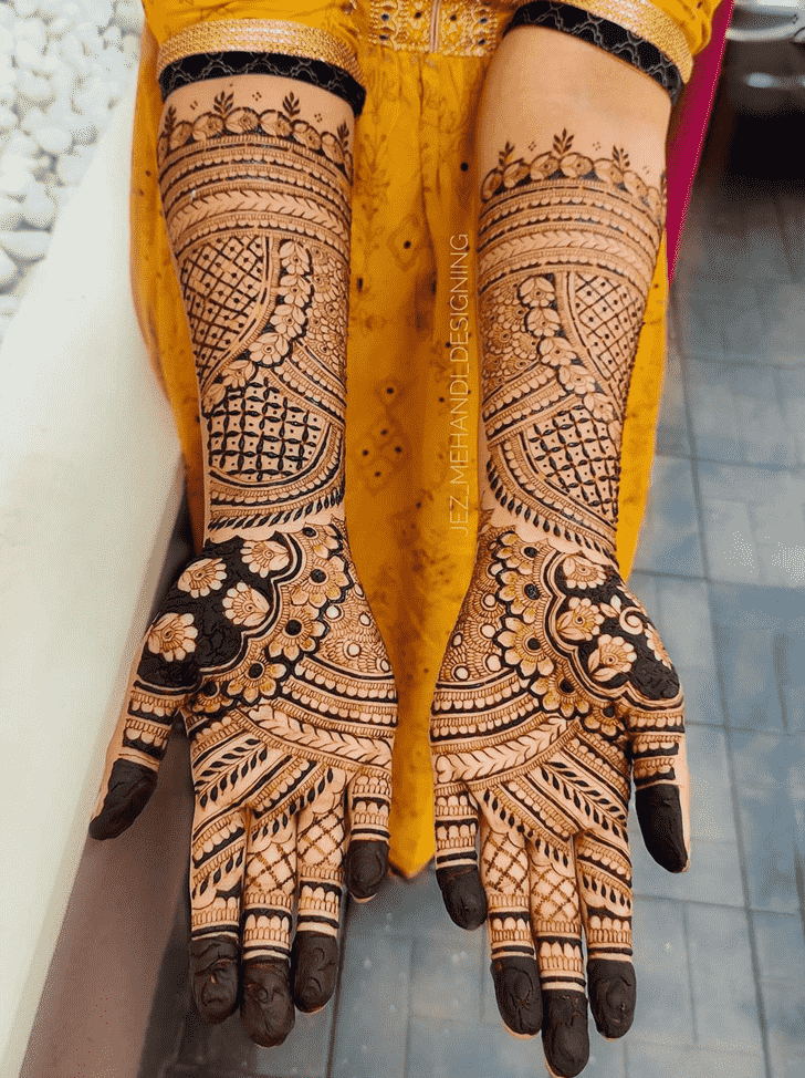 Good Looking Pongal Henna Design