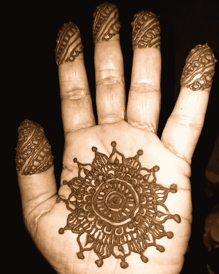 Graceful Pongal Henna Design