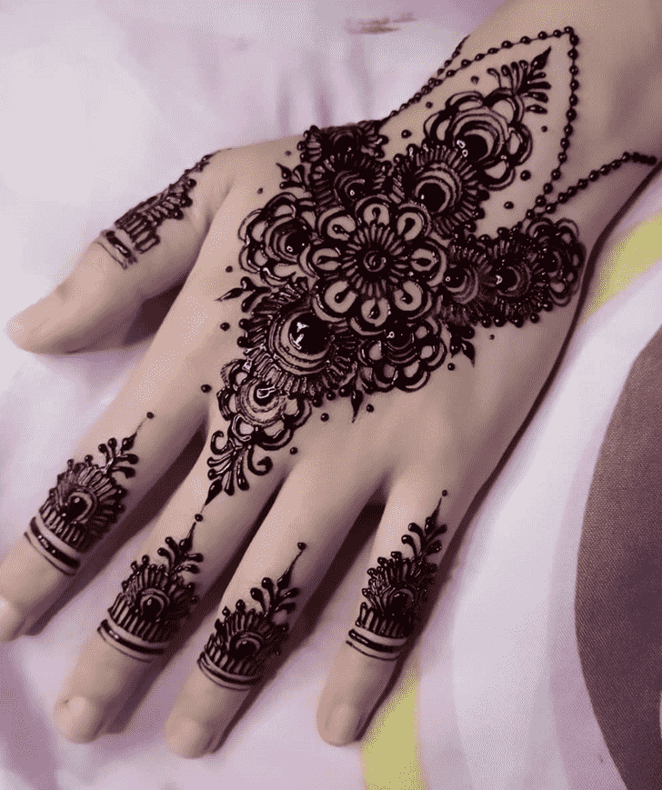 Pleasing Pongal Henna Design