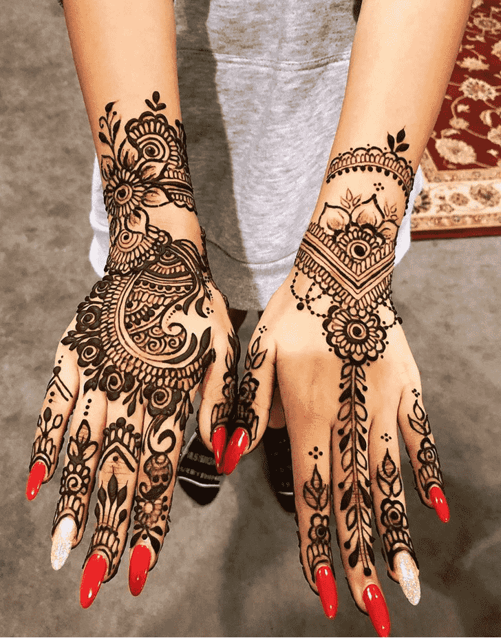 Marvelous Pradosh Vrat Henna Design
