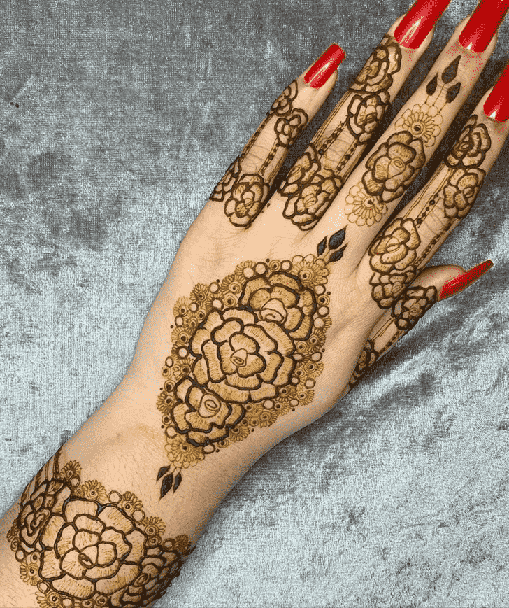 Good Looking Prayagraj Henna Design