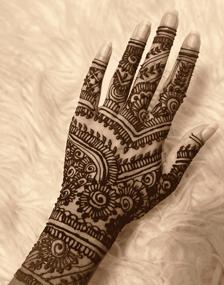 Graceful Prayagraj Henna Design