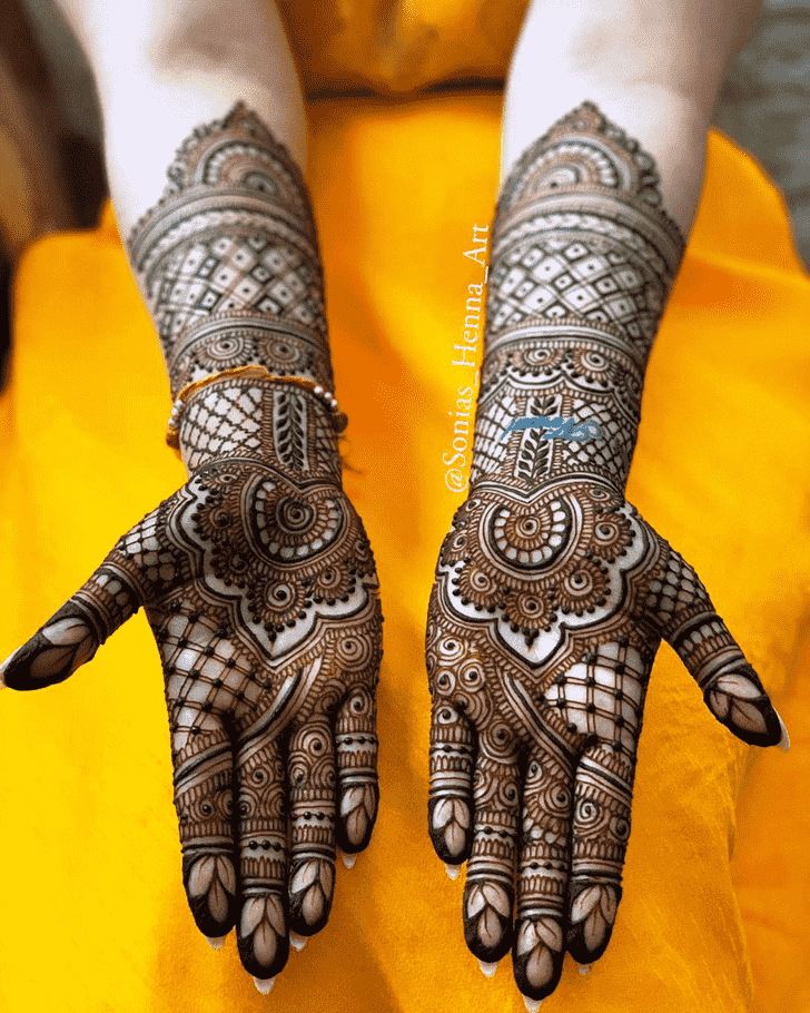 Delicate Professional Henna Design