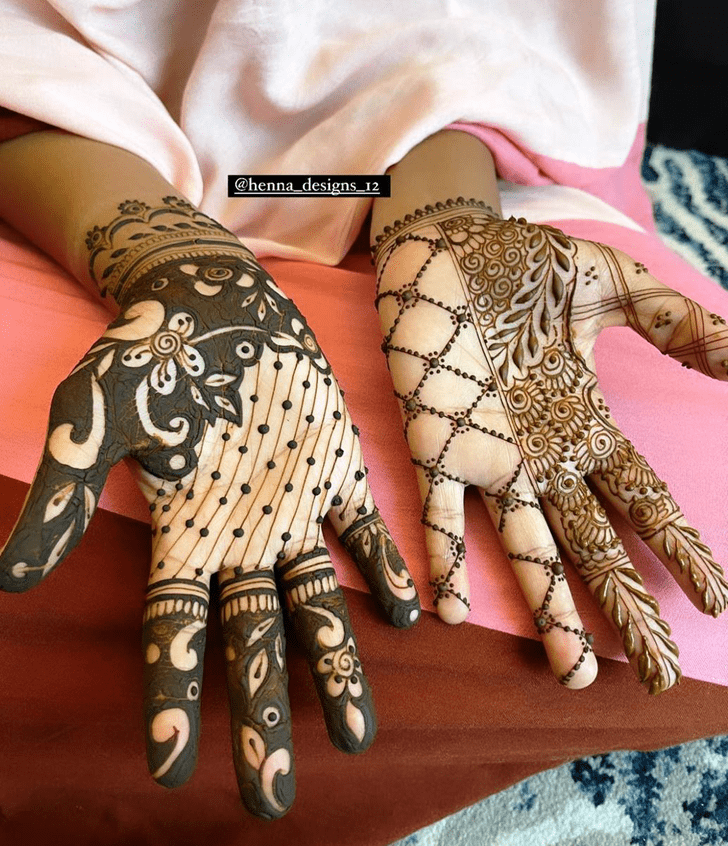 Elegant Puducherry Henna Design