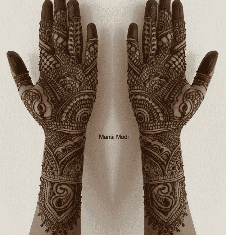 Bewitching Punjabi Henna Design