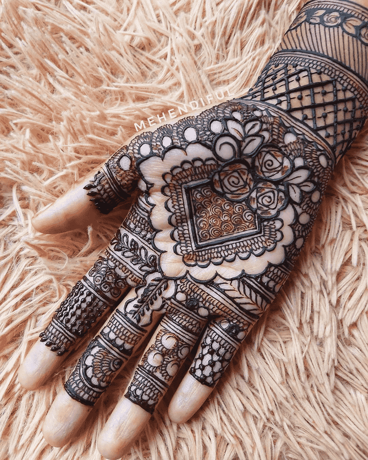 Enticing Punjabi Henna Design