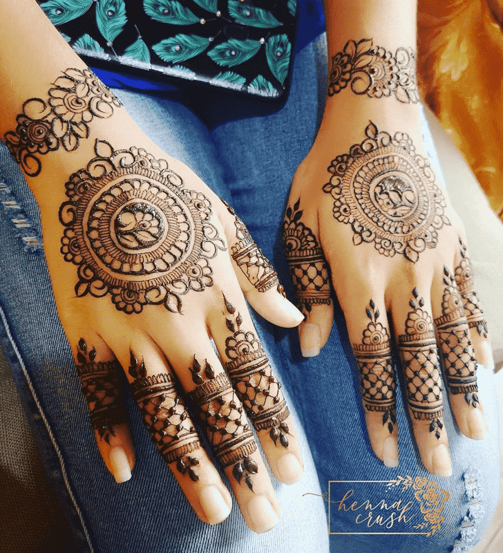 Slightly Punjabi Henna Design