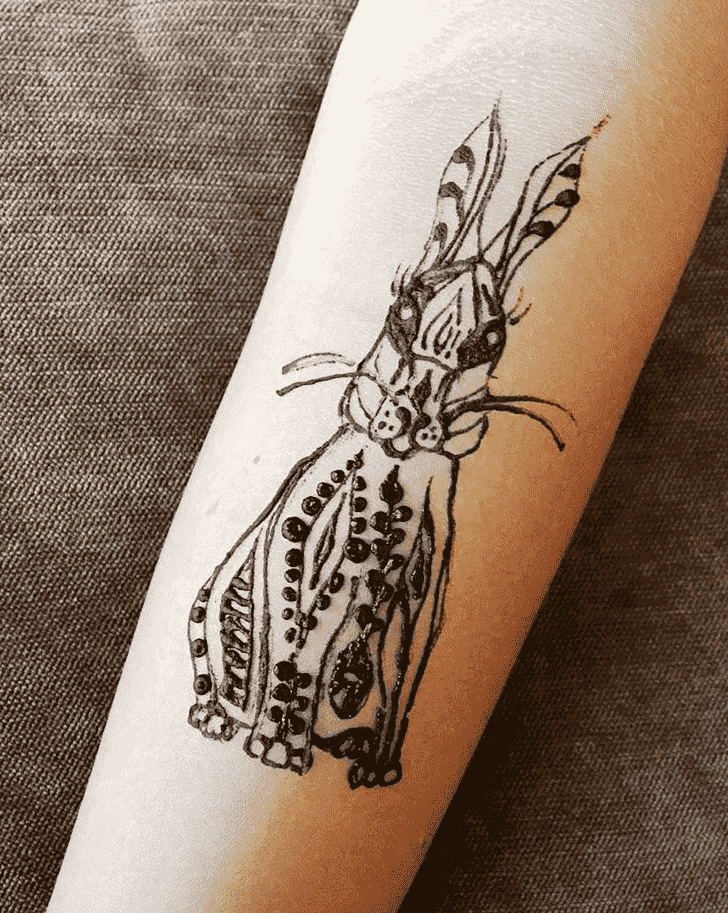 Adorable Rabbit Henna Design