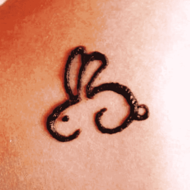 Dazzling Rabbit Henna Design